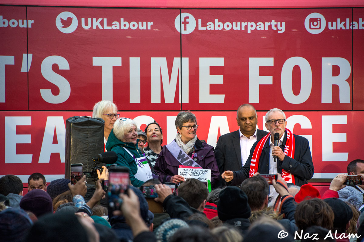 Labour Party: Jeremy Corbyn visit to Nelson 10 Dec 2019