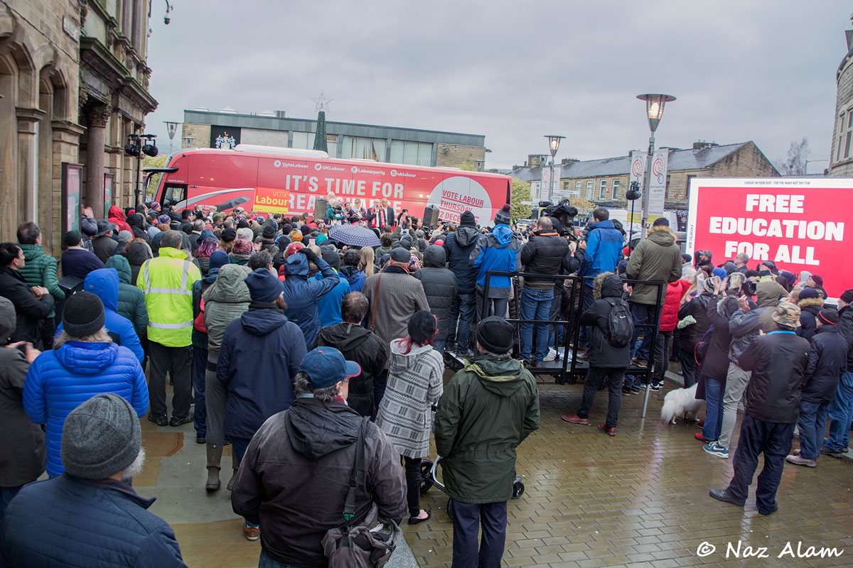 Labour Party: Jeremy Corbyn visit to Nelson 10 Dec 2019