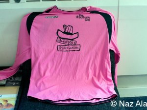 The pink football kit used back in 2010