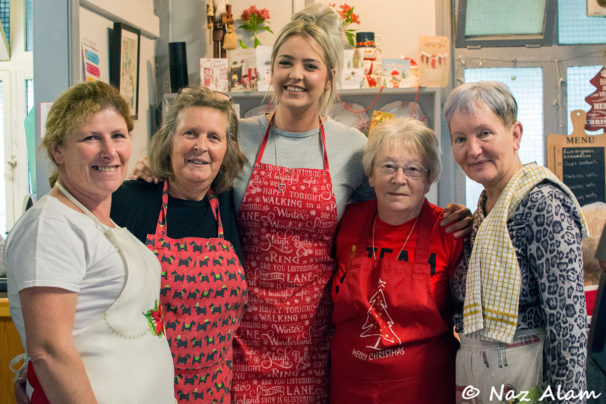 Pavilion Cafe - Christmas Meals for the volunteers: The Cafe Staff (excluding Daisy!)